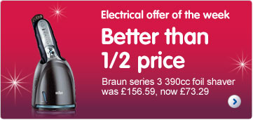 Better than 1/2 price Braun series 3 390cc foil shaver
